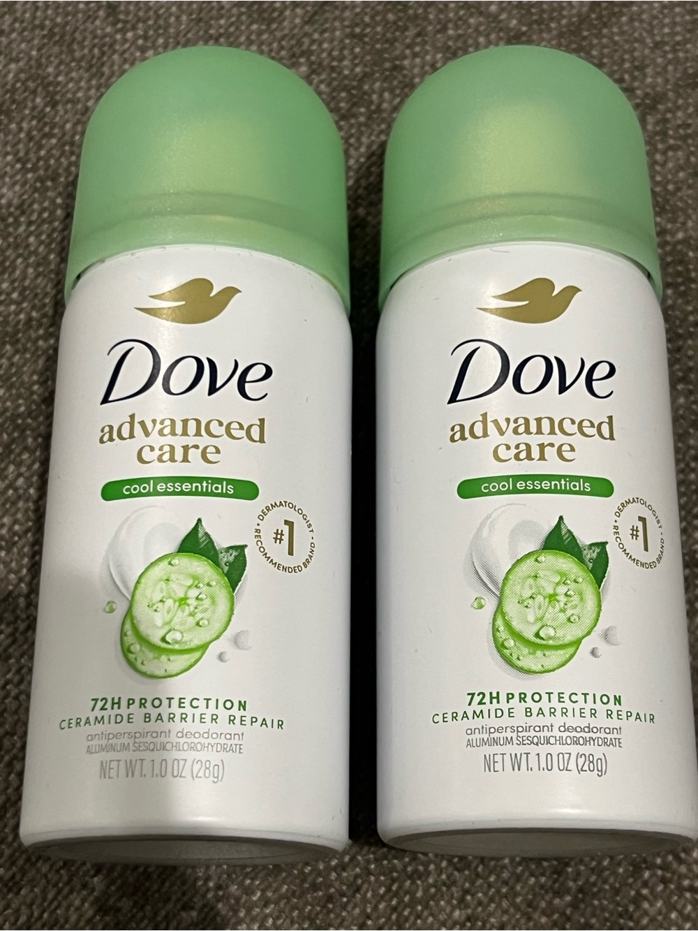 Dove Advanced Care Cool Essentials Antiperspirant Duo - Green Caps 2 pcs